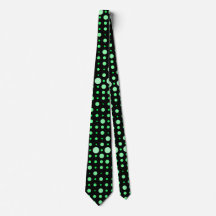 Modern Polka Dot 02.Green. Black BG
