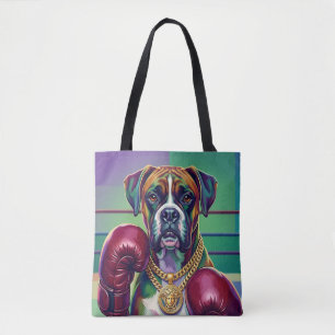 Modern Pop Art Boxer Dog Boxing Athlete
