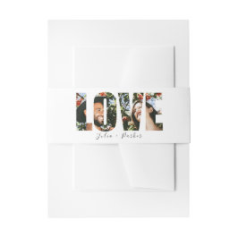 Modern Poppy Red Wedding Einladungsbanderole