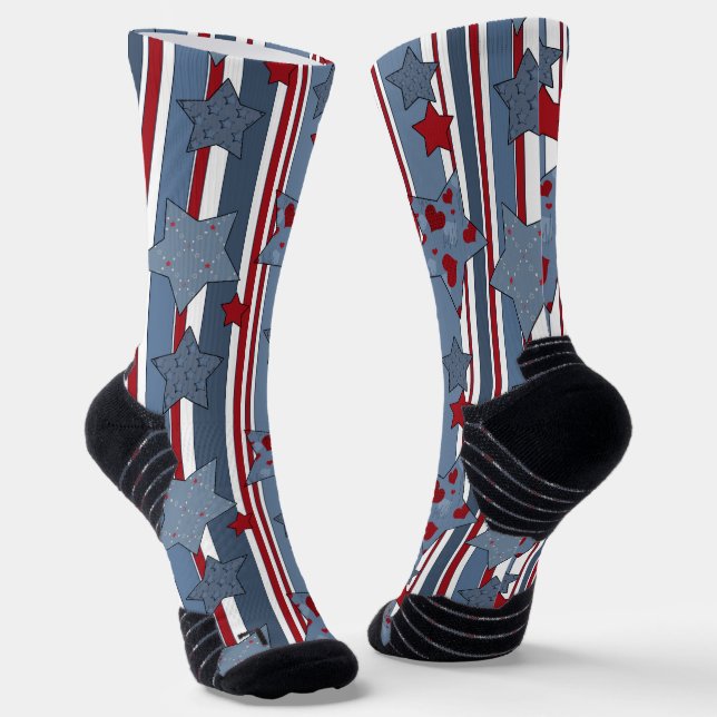 Modern, populär, Patriotisch, Jugend Socken (Gewinkelt)
