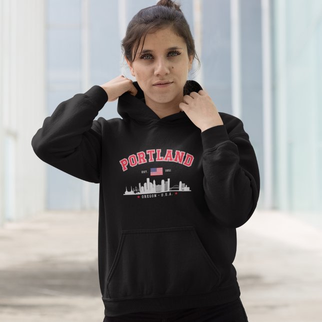 Modern Portland Cityscape Hoodie (Von Creator hochgeladen)
