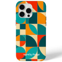 Modern Portuguese Azulejo Tile Pattern iPhone Case