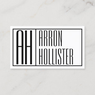 Modern präsentierte Logos und Namen Visitenkarte