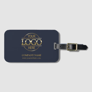 Modern präsentiertes Logo für Navy Blue Corporate  Gepäckanhänger