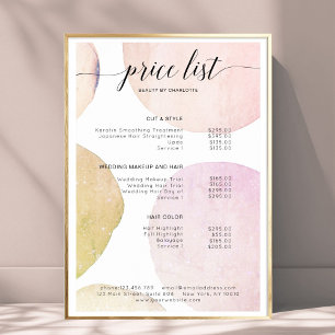 Modern, Preisliste Poster