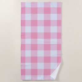 Modern Preppy Gingham Strandtuch