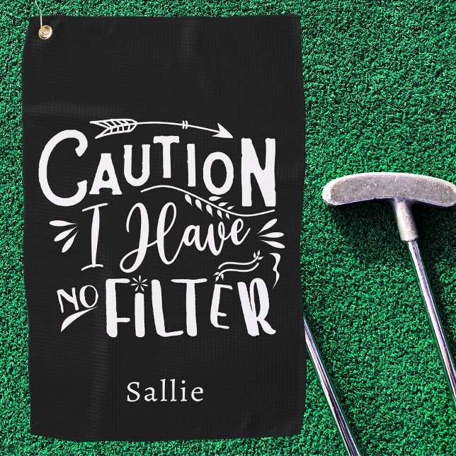 Modern Pro Golfer Mit Monogramm Golfhandtuch (Von Creator hochgeladen)