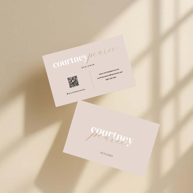 Modern professional business card with QR code Visitenkarte (Von Creator hochgeladen)