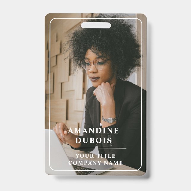 Modern Professional Business Photo ID Ausweis (Vorderseite)