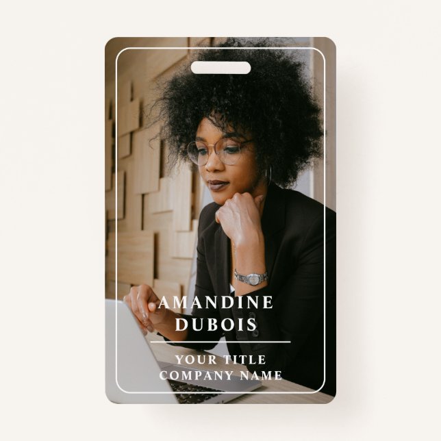 Modern Professional Business Photo ID Ausweis (Vorderseite)