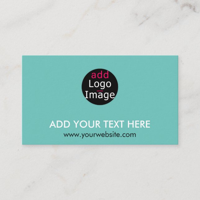 Modern Professional Chic Custom Brand Mint Green Begleitkarte (Vorderseite)