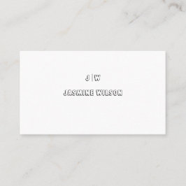 Modern Professional Custom Business Card Visitenkarte