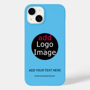 Modern Professional Customizable Business Sky Blue Case-Mate iPhone 14 Hülle