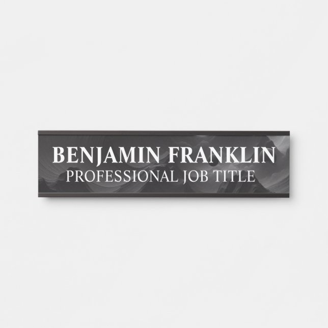 Modern Professional Office Door Sign Türschild (Vorderseite )