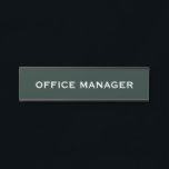 Modern Professional Office Door Sign Türschild<br><div class="desc">Make a lasting first impression with this modern professional office door sign, perfect for corporate offices, private practices, home offices, medical suites, law firms, real estate offices, and more. Featuring a sleek, minimalist design, this personalized nameplate adds a polished touch to any workspace. Elevate your professional space with this sleek,...</div>