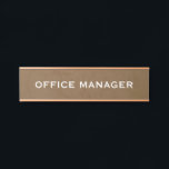 Modern Professional Office Door Sign Türschild<br><div class="desc">Make a lasting first impression with this modern professional office door sign, perfect for corporate offices, private practices, home offices, medical suites, law firms, real estate offices, and more. Featuring a sleek, minimalist design, this personalized nameplate adds a polished touch to any workspace. Elevate your professional space with this sleek,...</div>
