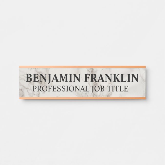 Modern Professional Office Door Sign Türschild (Vorderseite )