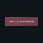 Modern Professional Office Door Sign Türschild<br><div class="desc">Make a lasting first impression with this modern professional office door sign, perfect for corporate offices, private practices, home offices, medical suites, law firms, real estate offices, and more. Featuring a sleek, minimalist design, this personalized nameplate adds a polished touch to any workspace. Elevate your professional space with this sleek,...</div>
