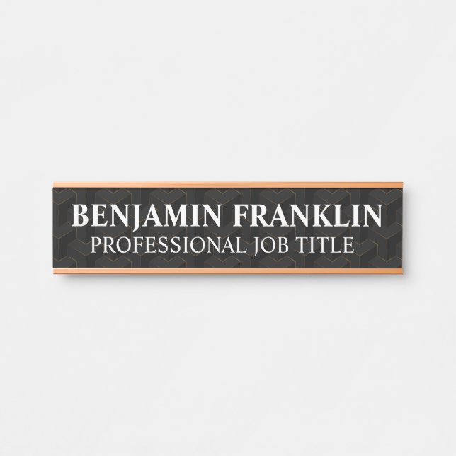 Modern Professional Office Door Sign Türschild (Vorderseite )