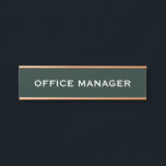 Modern Professional Office Door Sign Türschild<br><div class="desc">Make a lasting first impression with this modern professional office door sign, perfect for corporate offices, private practices, home offices, medical suites, law firms, real estate offices, and more. Featuring a sleek, minimalist design, this personalized nameplate adds a polished touch to any workspace. Elevate your professional space with this sleek,...</div>