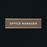 Modern Professional Office Door Sign Türschild<br><div class="desc">Make a lasting first impression with this modern professional office door sign, perfect for corporate offices, private practices, home offices, medical suites, law firms, real estate offices, and more. Featuring a sleek, minimalist design, this personalized nameplate adds a polished touch to any workspace. Elevate your professional space with this sleek,...</div>