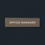 Modern Professional Office Door Sign Türschild<br><div class="desc">Make a lasting first impression with this modern professional office door sign, perfect for corporate offices, private practices, home offices, medical suites, law firms, real estate offices, and more. Featuring a sleek, minimalist design, this personalized nameplate adds a polished touch to any workspace. Elevate your professional space with this sleek,...</div>