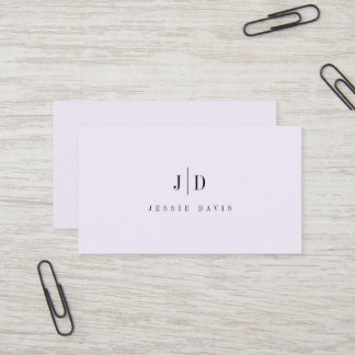 Modern Professional Simple Monogram  Visitenkarte