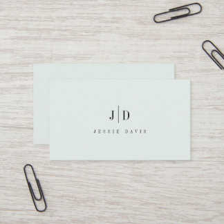 Modern Professional Simple Monogram  Visitenkarte
