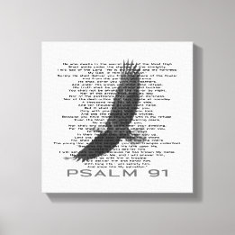 Modern Psalm 91 Bald Adler Bibel Verse Leinwanddruck