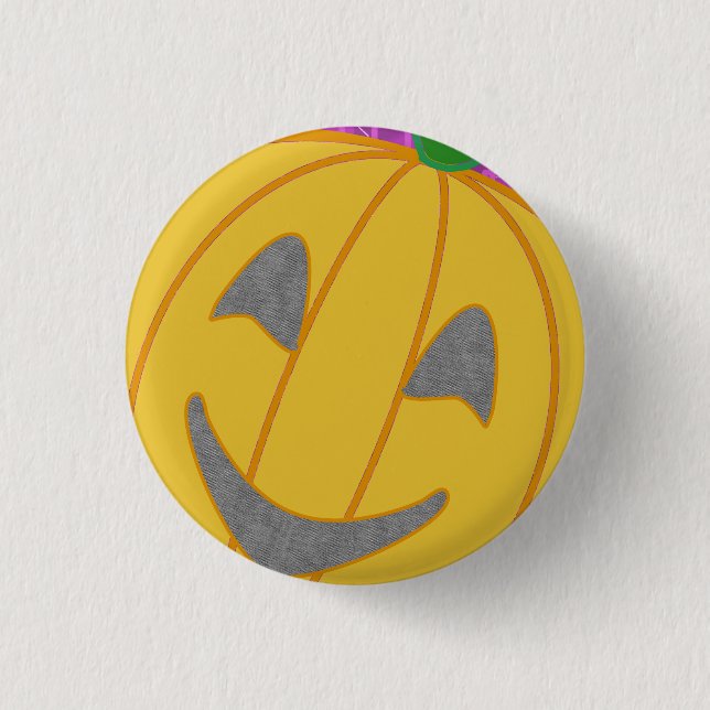 Modern Pumpkin Button (Vorderseite)
