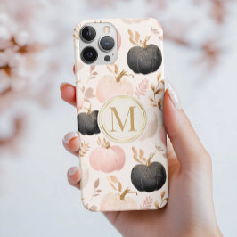 Modern Pumpkin Monogram - Personalisiert Initial Case-Mate iPhone Hülle