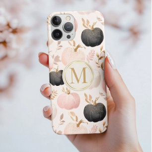 Modern Pumpkin Monogram - Personalisiert Initial Case-Mate iPhone Hülle