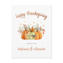 Modern Pumpkins Herbstglücklich Thanksgiving