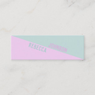 Modern Punchy Pastel Duotone - Visitenkarte