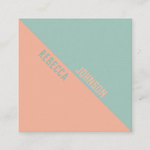 Modern Punchy Pastel Duotone - Visitenkarte