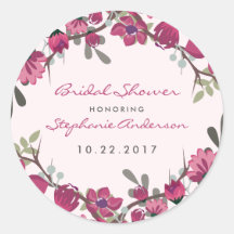 Modern Purple Flowers & Typografy Brautparty