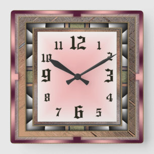 Modern Quadratische Wanduhr