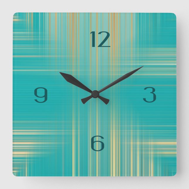 Modern Quadratische Wanduhr (Vorderseite)