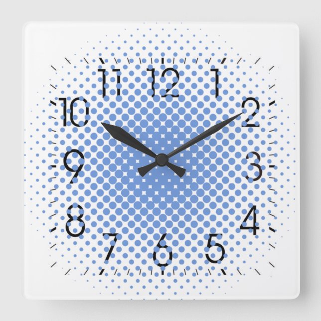 Modern Quadratische Wanduhr (Vorderseite)