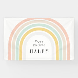 Modern Rainbow Birthday Banner