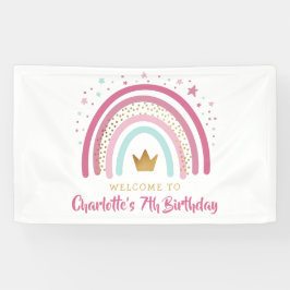 Modern Rainbow Birthday Banner