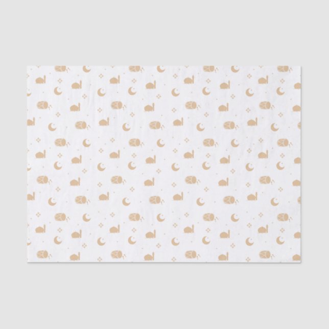 Modern Ramadan Eid Mubarak Happy Eid Seidenpapier (Vorderseite)