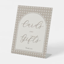 Modern Rattan Bridal Shower Cards And Gifts