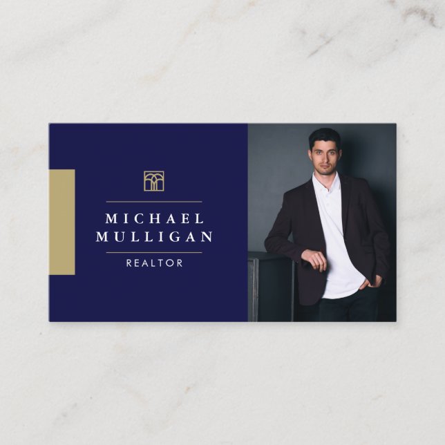 Modern Real Anwesen Agent Business Card Visitenkarte (Vorderseite)