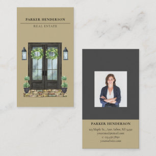 Modern Real Anwesen Foto Business Card Visitenkarte