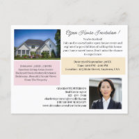 Modern Real Anwesen Open House Werbepostkarte