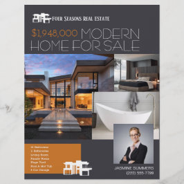 MODERN Real Anwesen Realty Flyer zum Verkauf