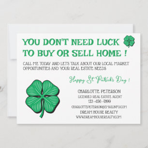 Modern Real Anwesen St Patrick's Day Karte