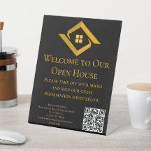 Modern Real Estate Black and gold custom logo