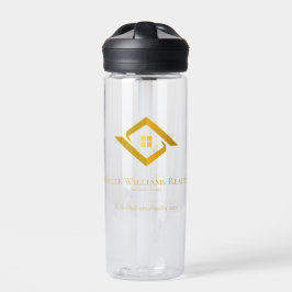 Modern Real Estate Black and gold custom logo  Trinkflasche
